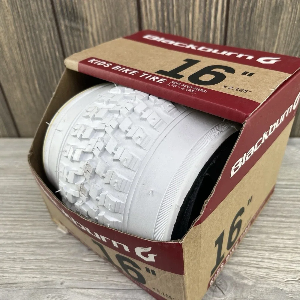 White Blackburn Kids Bike Tire 16